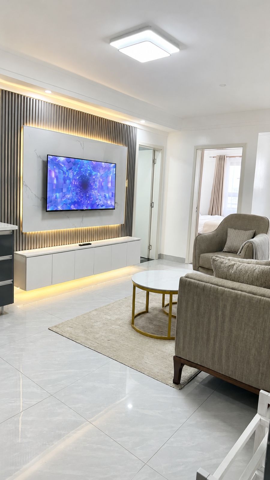 1-bedroom living room